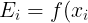 \large E_{i}=f(x_{i})-y_{i}